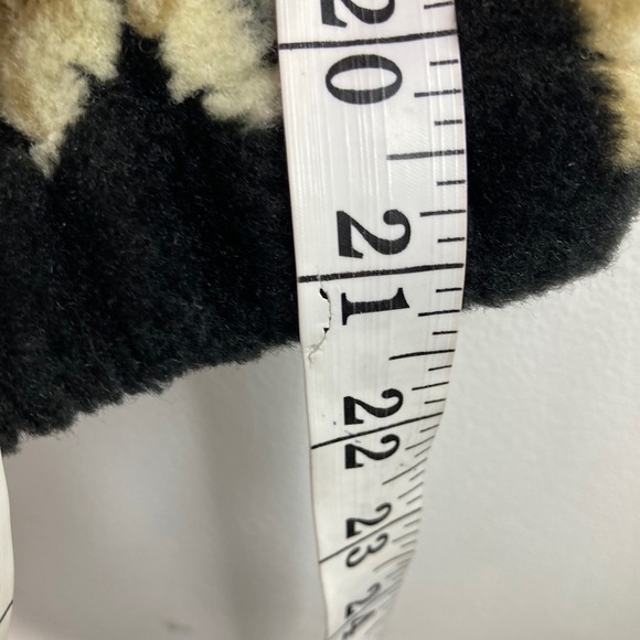 Mens Vintage Glacier Gear Outdoor Deer Print Fleece Lined Zip Jacket Black Tan S - Picture 5 of 12